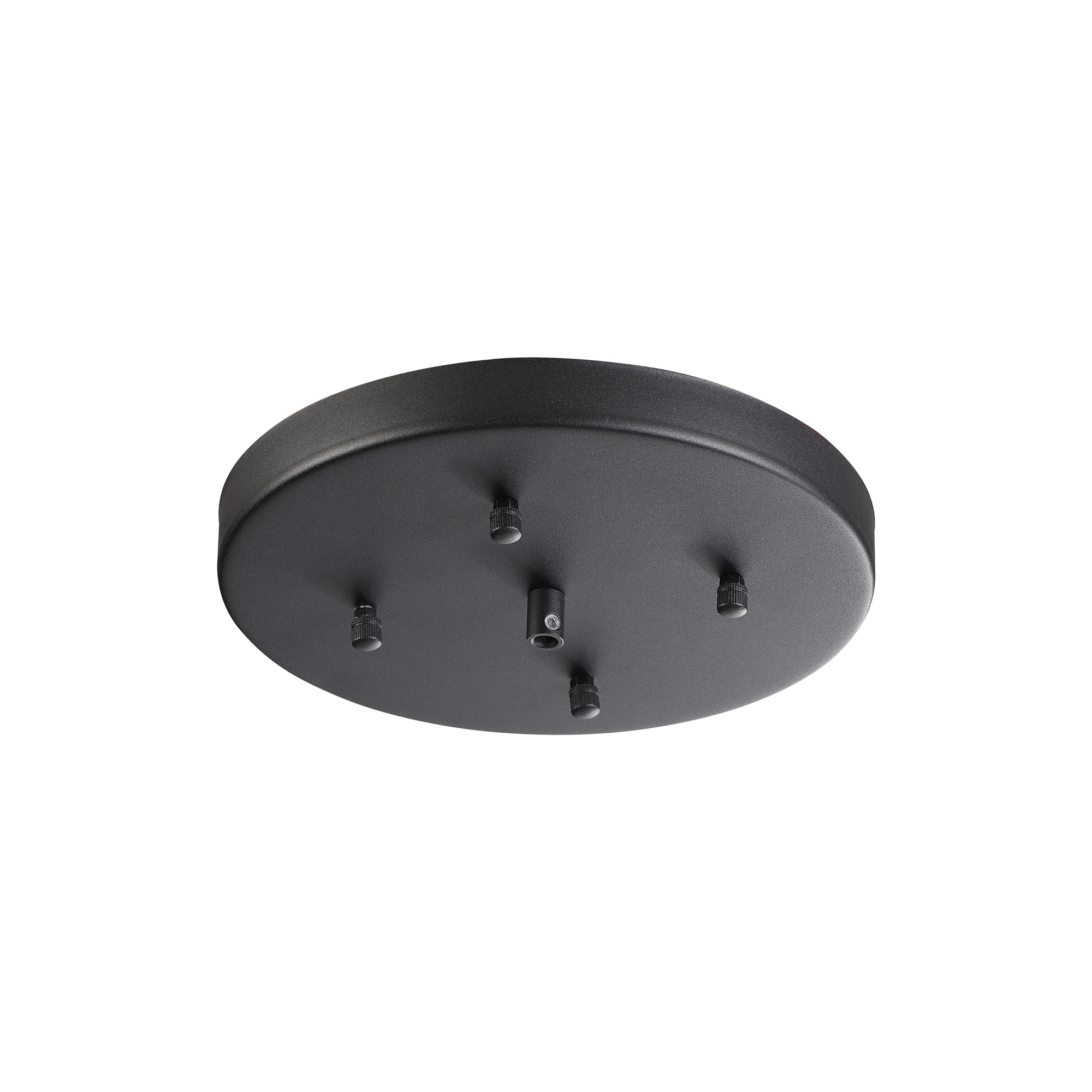 D0853BL/NH  Hayes No Hole 23cm Heavy Duty Ceiling Plate Satin Black